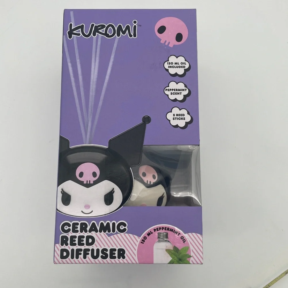 NWT Kuromi Black/Purple Kuromi Design Ceramic Hello Kitty Reed Diffuser mint
